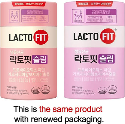 Lacto-Fit Upgrade Probiotics Slim 2 Billion CFU 2g X 60 Stick Packets, for Women's Health