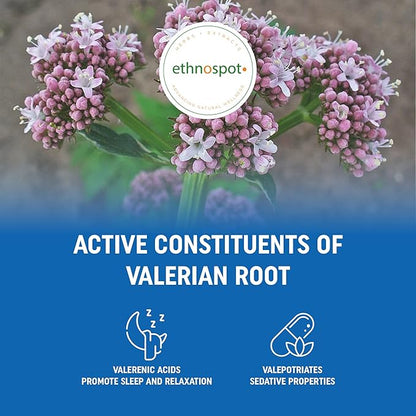 Full Spectrum Valerian Root Capsules - Assists in Sustained & Natural Nighttime Sleep - All Natural Valerian Root Extract Blend - Enhanced Alkaloid Profile - All Natural - 125 Vegan Capsules