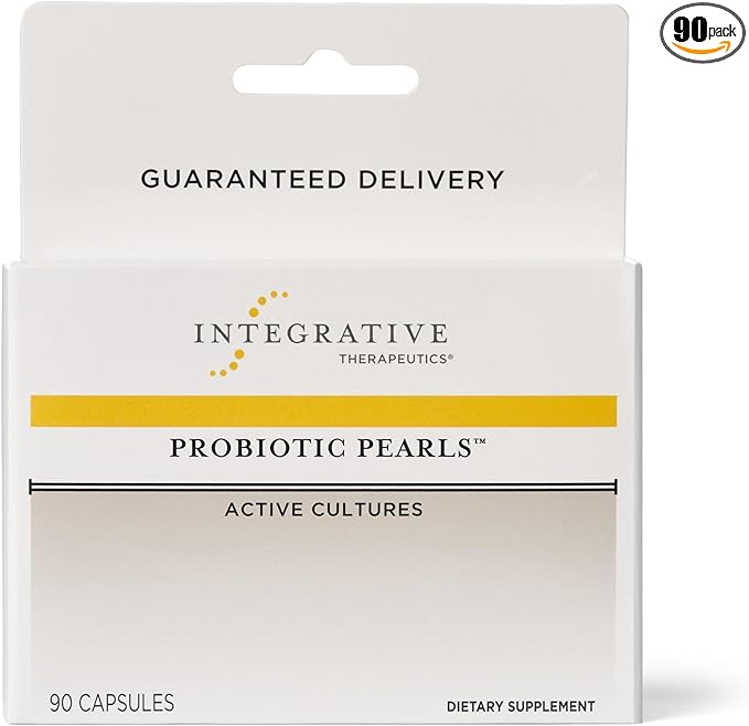 Integrative Therapeutics Probiotic Pearls - Digestive Health & Gut Health Supplement* - Lactobacillus Acidophilus & Bifidobacterium - Daily Digestive Supplement for Men & Women* - 90 Capsules