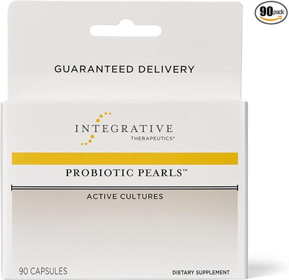 Integrative Therapeutics Probiotic Pearls - Digestive Health & Gut Health Supplement* - Lactobacillus Acidophilus & Bifidobacterium - Daily Digestive Supplement for Men & Women* - 90 Capsules