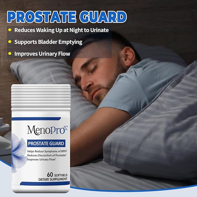 Prostate Guard Softgels, Urinary Health, Boswellia Extract, Saw Palmetto Extract, Pygeum Bark，Plant Sterol Esters，Lycopene, Boron, 60 Day Supply - 60 ct