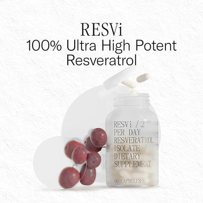 FOREVER YOUNG RESVi | 600 mg Trans Resveratrol Antioxidant Nutritional Dietary Supplement | Vegetarian Healthy Ageing Capsule | Manufactured in Greece | Bottle of 60 Vegan Capsules (30 Servings)