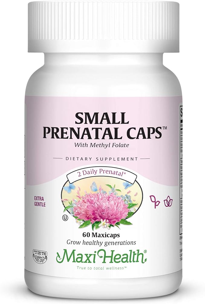 Maxi Small Prenatal Capsules with Methyl Folate 120 ct