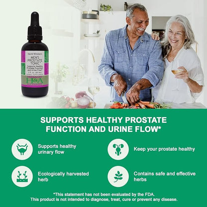 David Winston's Men's Prostate Tonic™ Supports Healthy Prostate Function and Urine Flow. 2 Fl Oz. Liquid Herbal Extract