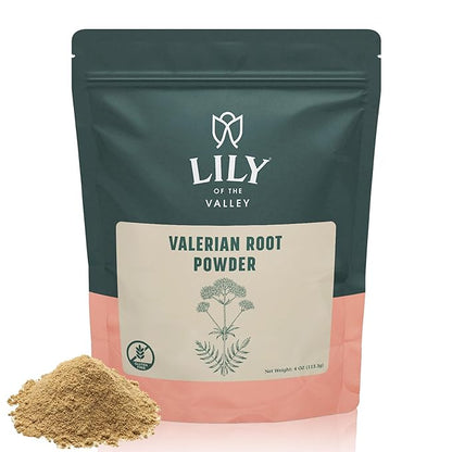 LILY OF THE VALLEY Valerian Extract Powder - Ideal for Cooking and Baking - Rich in Essential Fatty Acids - Vegan & Gluten-Free - Packed in Resealable Pouch (4oz, 113g)