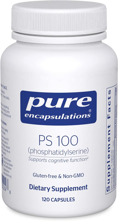 Pure Encapsulations PS 100 | Phosphatidylserine Amino Acid Supplement for Brain and Memory* | 120 Capsules