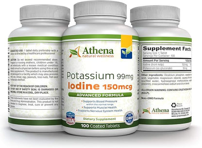 Potassium 99mg with Iodine 150mcg Supplement