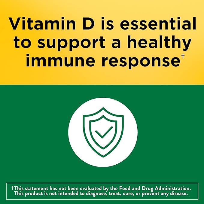 Nature Made Vitamin D3 1000 IU (25 mcg), Dietary Supplement for Bone, Teeth, Muscle and Immune Health Support, 300 Tablets, 300 Day Supply