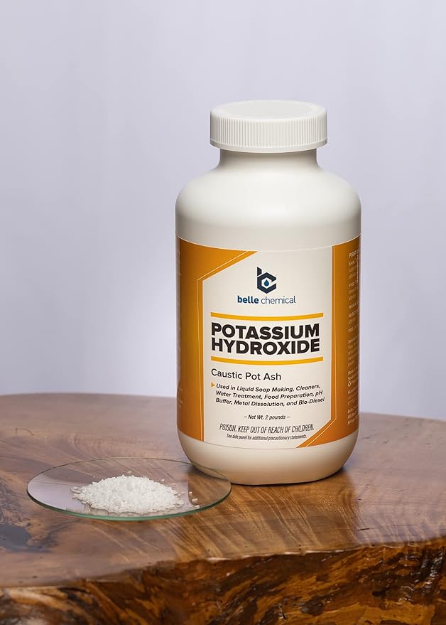 Potassium Hydroxide (Food Grade) FCC/USP 90% (20 Pounds)