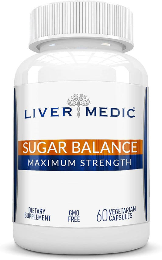 Sugar Balance - Magnesium Glycinate, Chromium Picolinate, Berberine HCl, Cinnamon Bark, Gymnema Sylvestre, Alpha Lipoic Acid, Chaga, Cayenne, Bitter Melon, Royal Jelly. All-Natural (60 Veggie Caps)