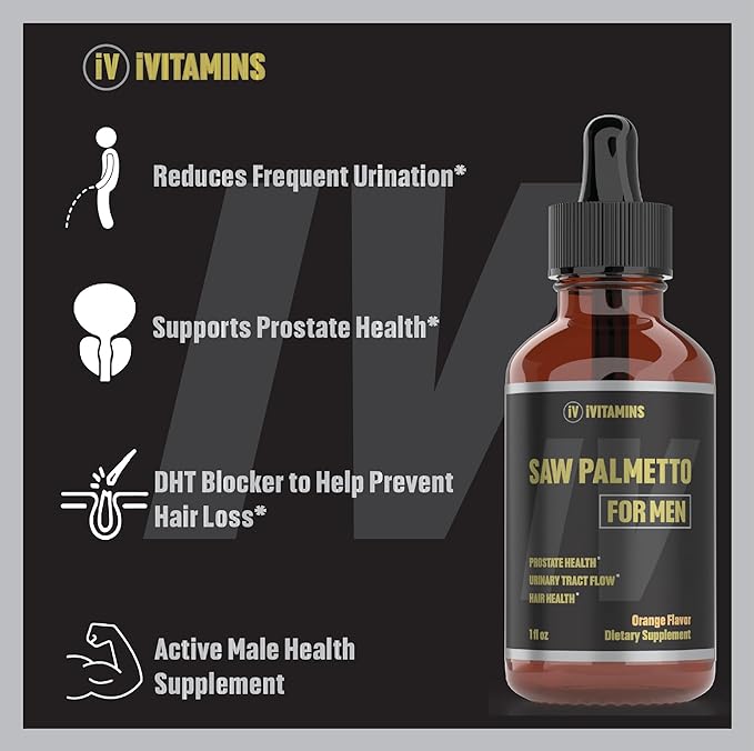 Saw Palmetto for Men | Prostate Support Supplement for Men's Health | Saw Palmetto Supplement | DHT Blocker for Men | Prostate Supplement | Prostate Supplements | Prostate Supplements for Men | 1 oz