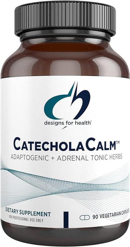 Designs for Health CatecholaCalm - Adaptogenic Herbs + Vitamins for Mood, Calm Support with L-Theanine, Passion Flower + Phosphatidylserine - Non-GMO Supplement (90 Capsules)