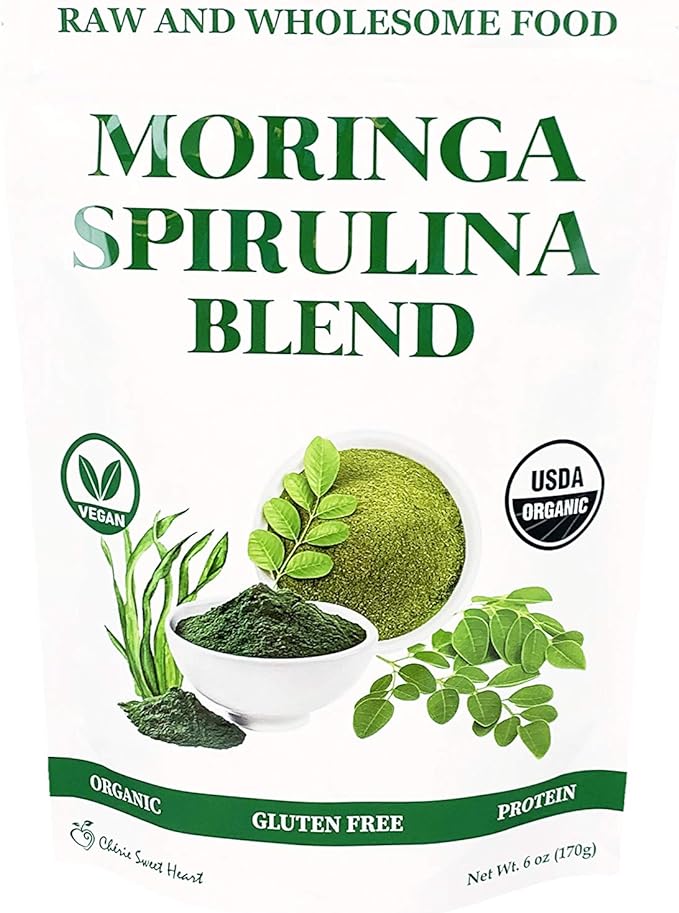 Cherie Sweet Heart Organic Moringa and Spirulina Blend (6 Ounces)