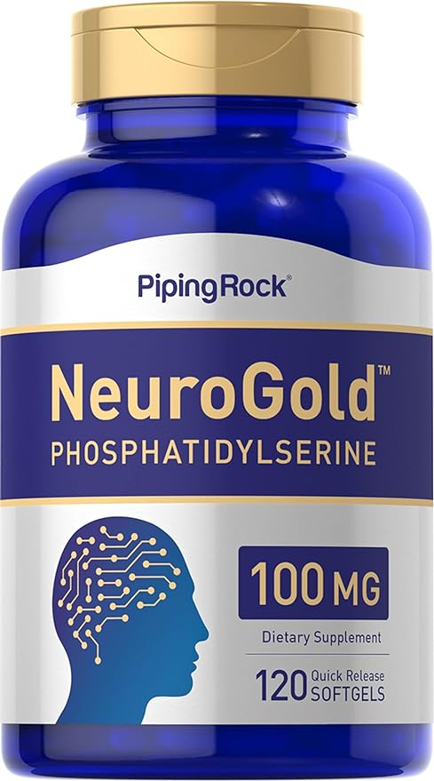 Piping Rock Phosphatidylserine Supplement | 100mg | 120 Softgels | NeuroGold | Non-GMO, Gluten