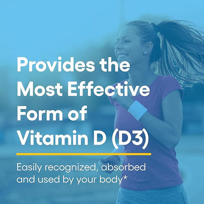 Natural Factors, Vitamin D3 5000 IU (125 mcg), Supports Strong Bones, Muscles and Immune Function, 360 Softgels