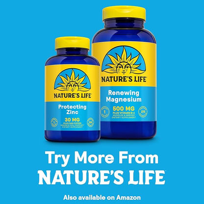 Nature's Life Prostate Maintain 600 Plus - Prostate Support Supplement for Men's Health - Saw Palmetto, Pygeum Herbal Complex and Zinc Supplements - 125 Servings, 250 Vegetarian Capsules