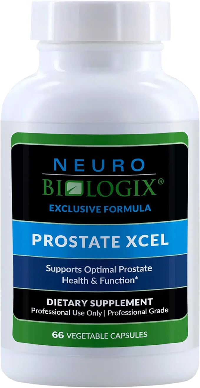 Neuro biologix Prostate Xcel, Prostate Health Supplement with Saw Palmetto for Men, Pumpkin Seed Oil, Zinc, Prostate Supplements for Men, 66 Capsules