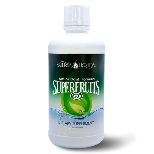 Superfruits GT - Liquid Antioxidant Formula with Green Tea & Resveratrol - 1 Bottle (32 Servings)