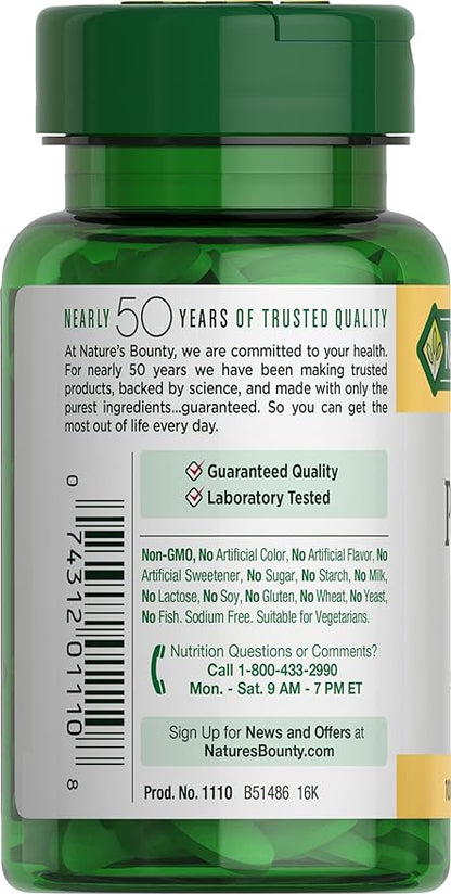 Nature's Bounty Potassium, Supports Fluid Balance, Dietary Supplement, 99 mg, 100 Caplets