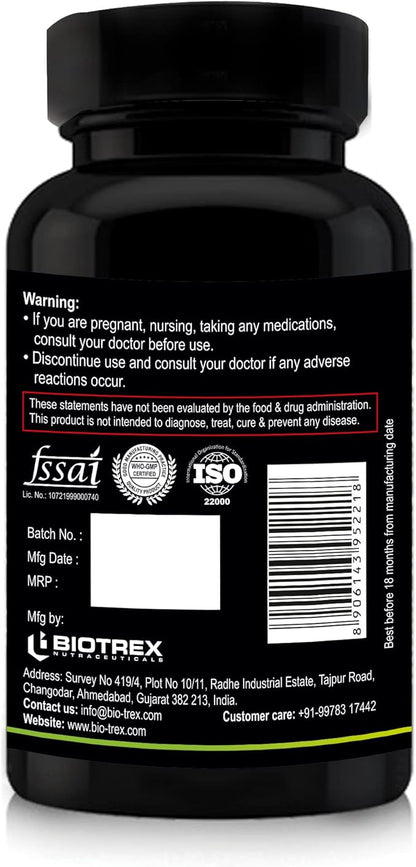 Isabgol Psyllium Husk 500mg Supplement, Excellent Source of Soluble Fiber, 90 Veg Capsules