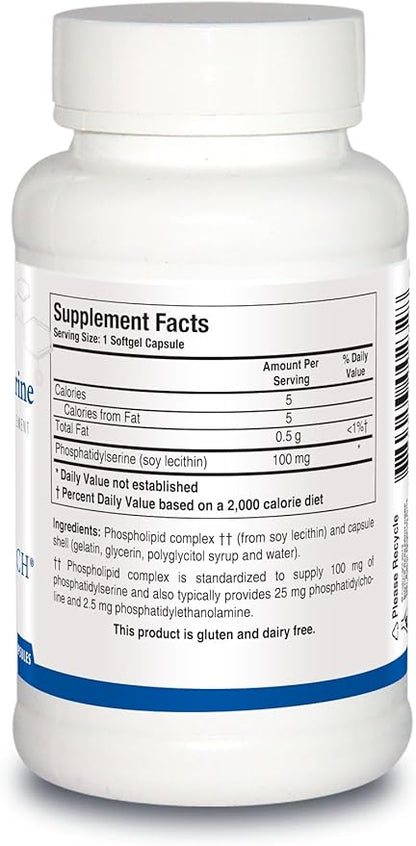 Biotics Research Phosphatidylserine Supports Cognitive Health. Improves Attention. Supports Memory and Learning. Maximizes Exercise Capacity. 9 Softgels