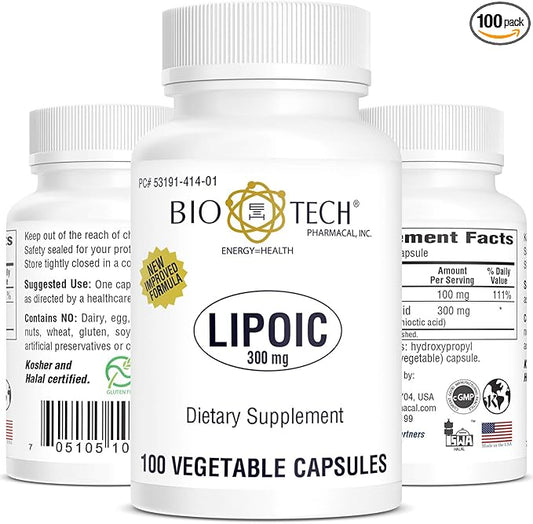 BioTech Pharmacal - Lipoic Acid (300mg) - 100 Count