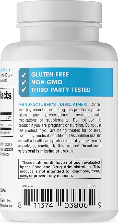 Bucked Up Potassium Citrate 99mg Per Serving, Bucked Up Essentials (180 Servings, 180 Capsules)