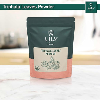 LILY OF THE VALLEY Triphala Powder - Mix of Amla, Haritaki & Bibhitaki - Sourced from India - Herbal Adaptogen Superfood - Vegan & Gluten-Free (8oz, 226g)- Package May Vary