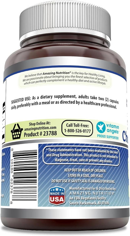 Amazing Formulas Glucosamine + Chondroitin + MSM - 240 Capsules (Non-GMO) - Supports Healthy Joint, Cartilage and Connective Tissue - Promotes Joint Comfort & Flexibility (240 Capsules)