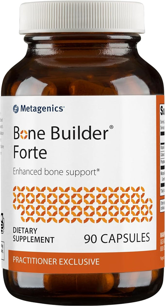 Metagenics Bone Builder Forte - MCHC Supplement - High-Absorption - 2000 IU Vitamin D - with Calcium & Phosphorus - Non-GMO & Gluten-Free - 90 Capsules