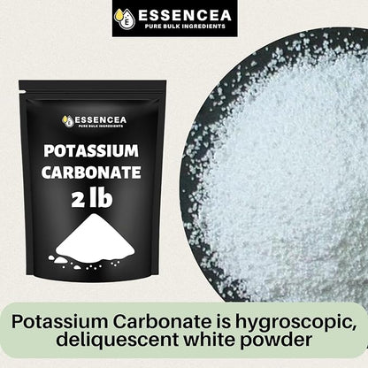 Potassium Carbonate 2lb by Essencea Pure Bulk Ingredients | 100% Pure Potassium Powder for Plants and Supplements (32 Ounces)