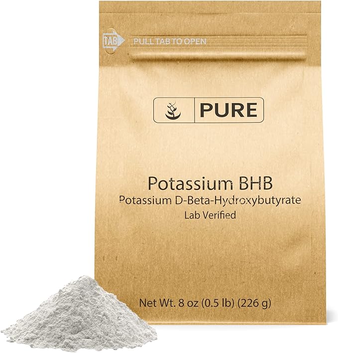 Pure Original Ingredients Potassium BHB, (8 oz) Potassium D-Beta-Hydroxybutyrate, Pure, Lab Verified