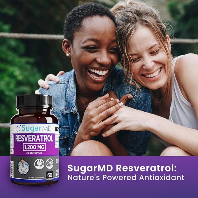 SugarMD Dr. Ergin's Resveratrol 1200 MG - 60 Capsules