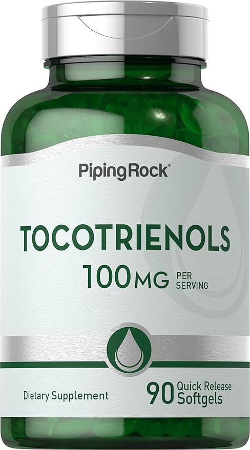 Piping Rock Tocotrienols Supplement | 100mg | 90 Softgels | Non-GMO, Gluten Free