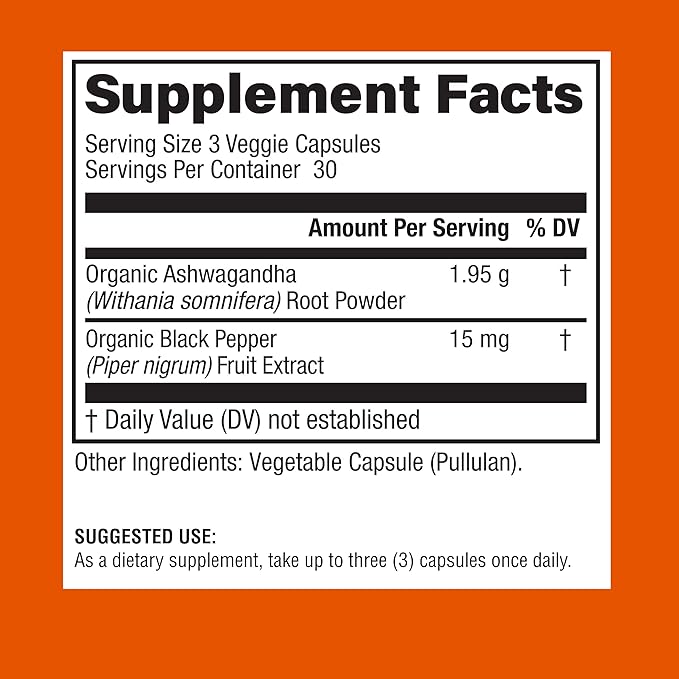 Physician's CHOICE Ashwagandha Supplement - 1950mg of Bioavailable Organic Ashwagandha Root Powder - Black Pepper Extract, Stress Support, Mood Support Supplement, 90 Veggie Ashwagandha Capsules