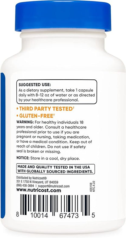 Nutricost Potassium Iodide (KI), 90 Capsules, 65mg Potassium Iodide Per Serving, Vegetarian, Non-GMO & Gluten Free