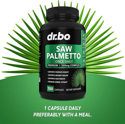 Saw Palmetto for Men Prostate Health - Hair Growth Plus Bladder Control Supplements Complex & DHT Blocker for Women & Men - Pure Saw Palmetto Hair Loss Supplement Support Extract & Urination Pills Aid