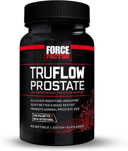 Force Factor TruFlow Prostate Health Support Supplement for Men Softgels 60 Count (Pack of 1) 60 Count