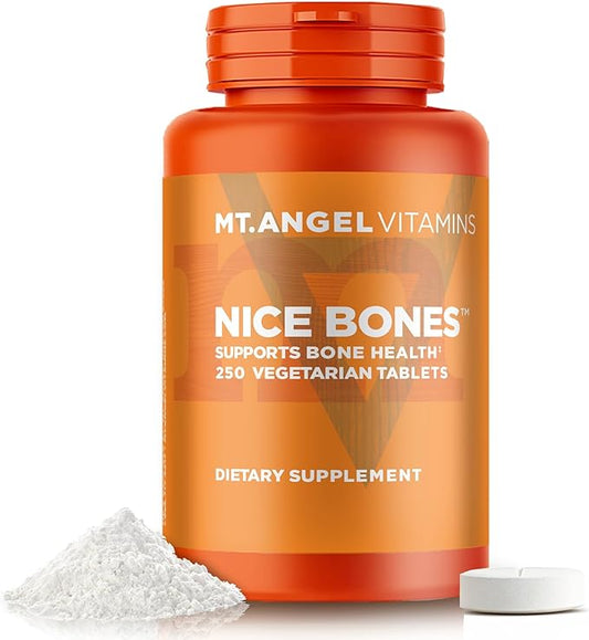 Mt. Angel Vitamins - Nice Bones, Supports Bone Health (250 Vegetarian Tablets)