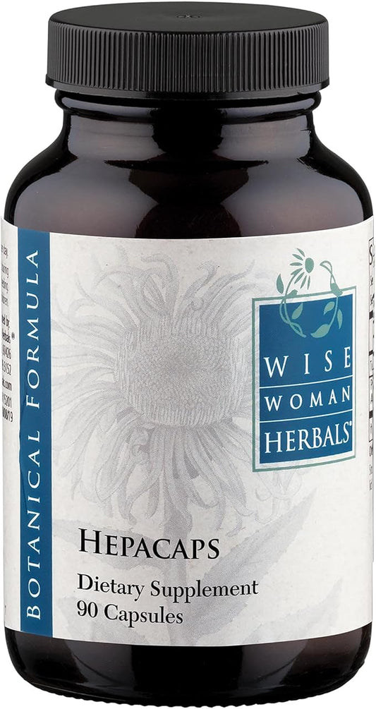 Wise Woman Herbals – Hepacaps – 90 Caps, 550 mg – All-natural Milk Thistle Liver Support – Supports Liver Health, Normal Healthy Gallbladder, and Digestion