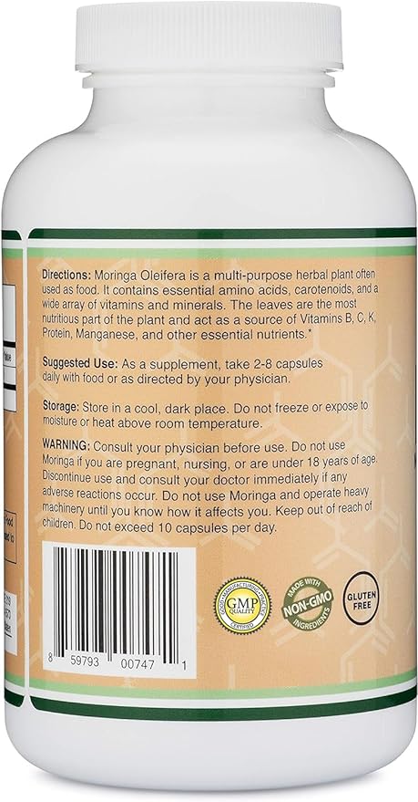 Lactation Supplement for Increased Breast Milk - Moringa Vegan Superfood for Breastfeeding Lactation Support (More Effective Than Lactation Cookies) for Breast Milk Supply Boost by Double Wood