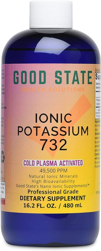 Cold Plasma-Activated Liquid Ionic Potassium 732 | 99 mg per Serving | 240 Servings