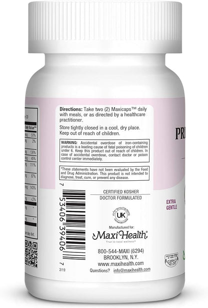 Maxi Small Prenatal Capsules with Methyl Folate 120 ct