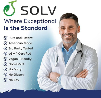 SOLV PROSTASOLV Prostate Support for Men's Health - Urinary & Prostate Health Formula with Quercetin, Bromelain, Beta-Sitosterol, Saw Palmetto for Pelvic & Prostate Comfort -60 Caps