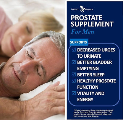 Prostate Support 33 Herbs Including Beta Sitosterol, Pygeum and Saw Palmetto for Men Prostate Health Supplements for Men, 90 Caps