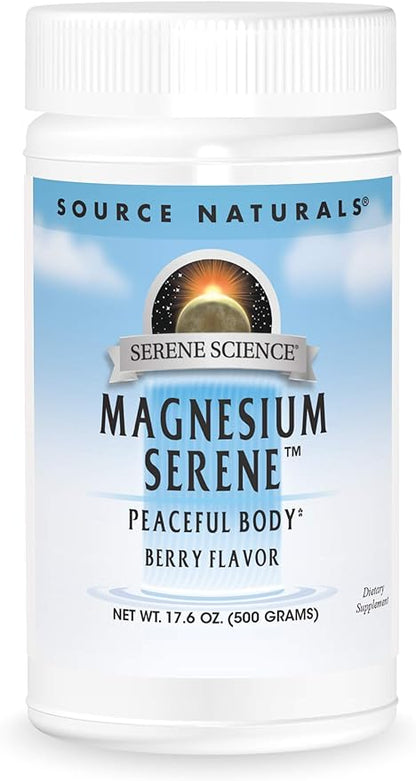 Source Naturals Serene Science Magnesium Serene, Peaceful Body - Berry Flavored - 17.6 Ounces