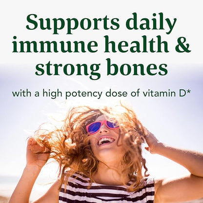 MegaFood Vitamin D3 5000 IU (125 mcg) - Vegetarian Vitamin D Supplements with Vitamin D3 K2, Supports Bones, Teeth, Muscles & Immune Health, Certified Non-GMO - 120 Mini Capsules, 120 Servings