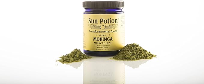 Sun Potion Moringa Leaf Powder - 90 Gram Jar