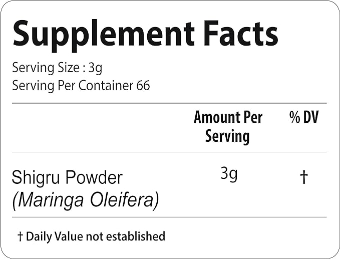 bixa BOTANICAL Moringa Leaf Powder (Moringa Oleifera) | Multi-Vitamin Green Super Food Supplement ǀ Helps in Joint Pain and Blood Circulation ǀ Pure Natural Nutrition Supplement- 7 Oz (200g)