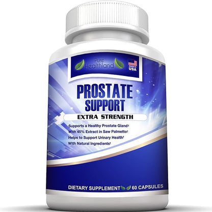 Stop Frequent Urination! The Most Complete Super Prostate Health Support Supplement Pills Formula for Men with 33 Natural Ingredients Including 45% Saw Palmetto Extract. Best for Men's Urinary Health